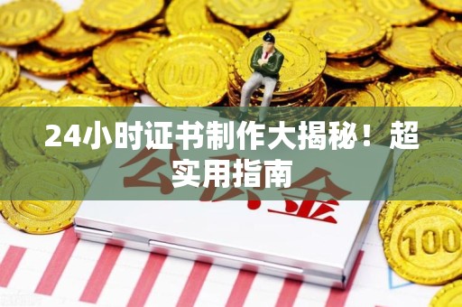 延平24小时证书制作大揭秘！超实用指南